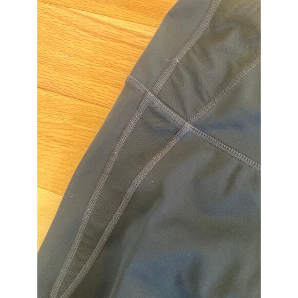 EUC Athleta High Rise Precision 7/8 Tight Leggings Black Mesh Cut Out L - Picture 6 of 13